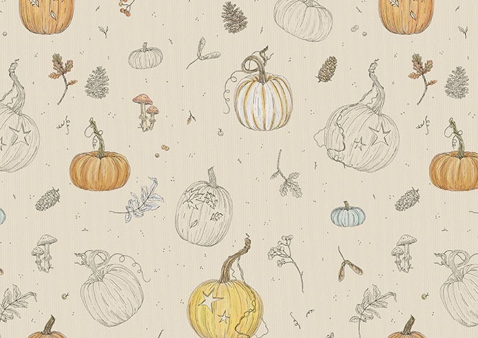 Pumpkin Patch, Sketch - Roller Blind - Image 6